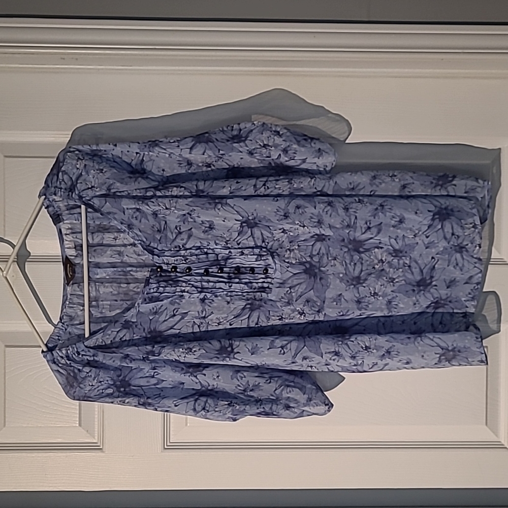 Denver Hayes sheer blouse